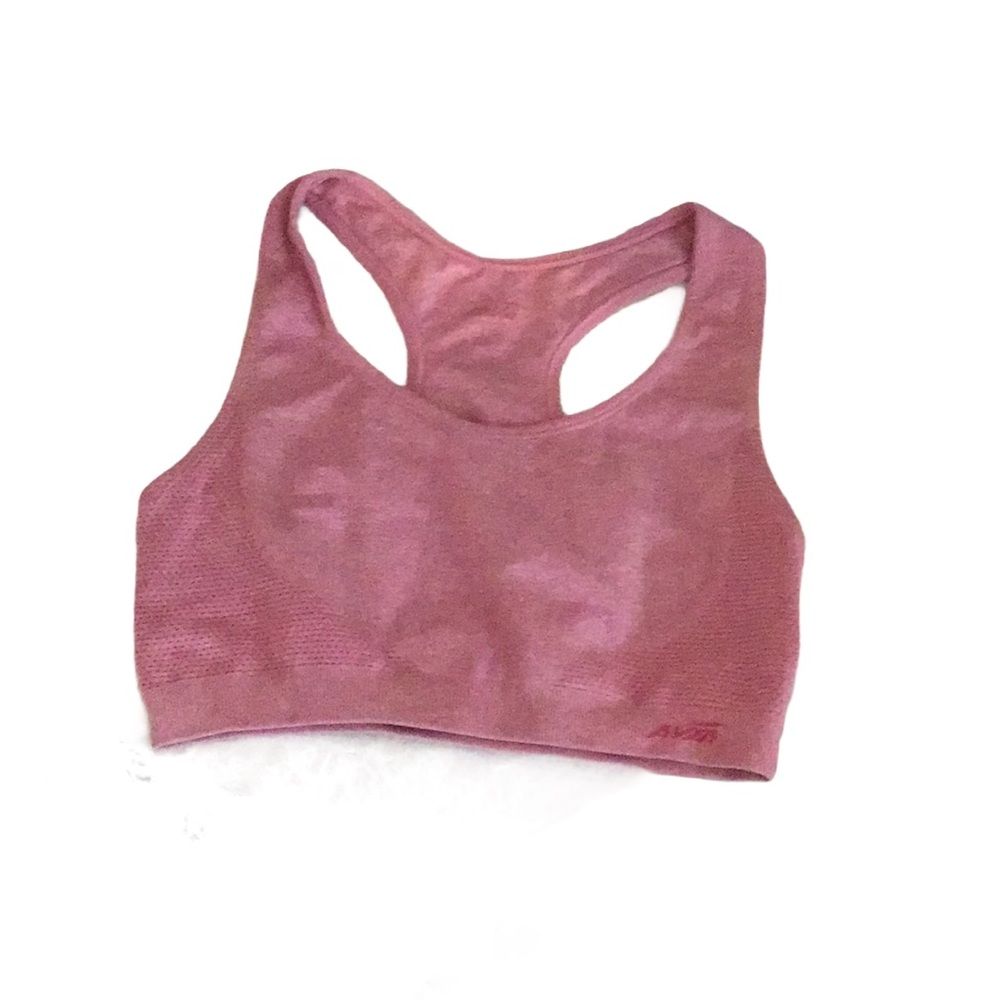 Pink sports bra medium no padding pre worn